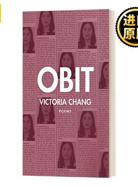 Obit 讣告 英文原版 英文版 Victoria M. Chang 进口英语原版书籍
