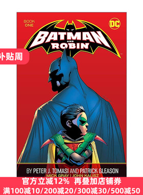 英文原版 Batman and Robin by Peter J. Tomasi and Patrick Gleason Book One 蝙蝠侠与罗宾 卷一 DC漫画 进口英语原版书籍