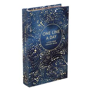 英文原版 Celestial One Line a Day 一日一行 5年手账本 精装金边 天体版 英文版 进口英语原版书籍