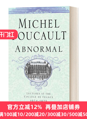 不正常的人 法兰西学院演讲系列4 1974-1975 英文原版 Abnormal Lectures At The College De France 1974-1975 进口英语原版书籍
