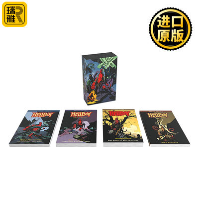 地狱男爵4册盒装 英文原版 Hellboy Omnibus Boxed Set Hc 地狱小子 黑马漫画 Mike Mignola 迈克米格诺乐 进口英语原版书籍