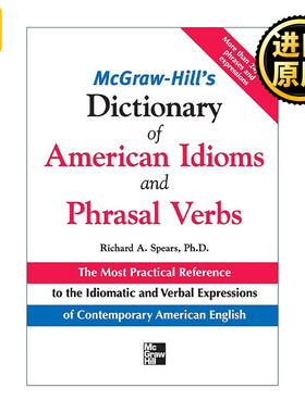 英文原版 McGraw-Hill's Dictionary of American Idoms and Phrasal Verbs 麦克劳希尔 美国英语习语与动词短语大词典 进口英语