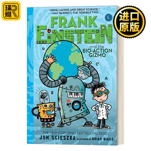 英文原版 Frank Einstein and the Bio-Action Gizmo Frank Einstein Series #5弗兰克 爱因斯坦系列5 儿童中级章节书进口英语书籍