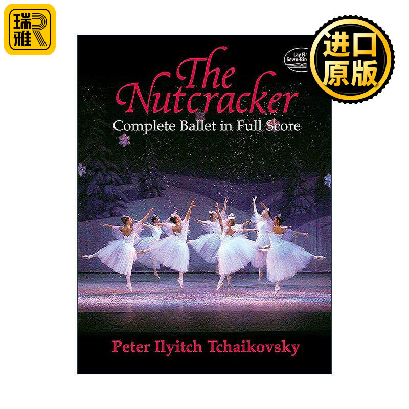 英文原版 The Nutcracker 胡桃夹子芭蕾舞剧全谱 柴可夫斯基圣诞童话故事 英文版 进口英语原版书籍