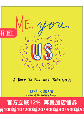 Me, You, Us 我 你 我们 互动休闲娱乐涂色书 剪贴簿手工制作 Lisa Currie