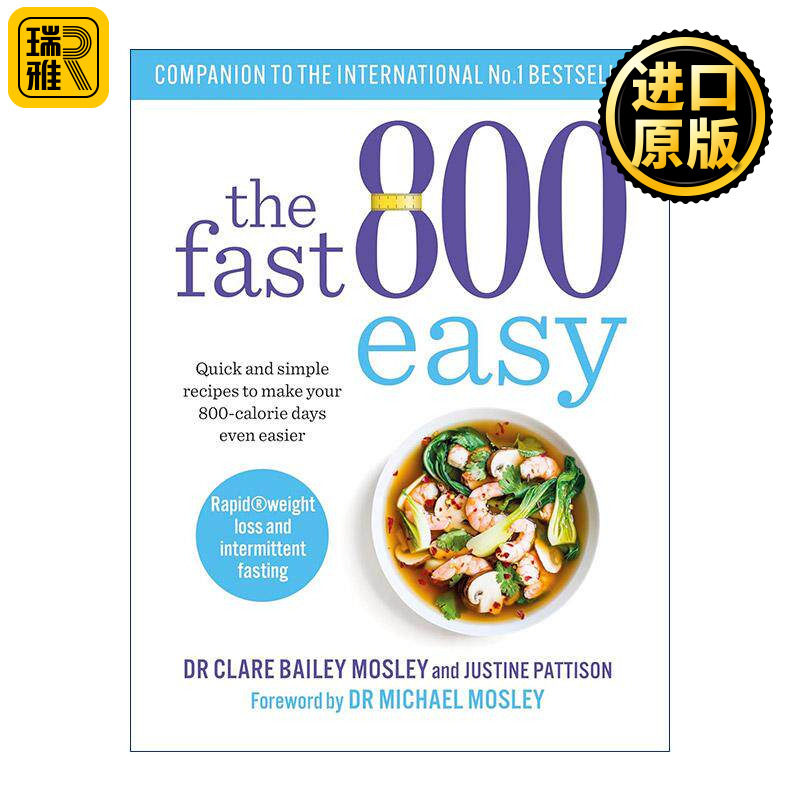 英文原版 The Fast 800 Easy 130道简单方便的低卡路里食谱 英文版 进口英语原版书籍