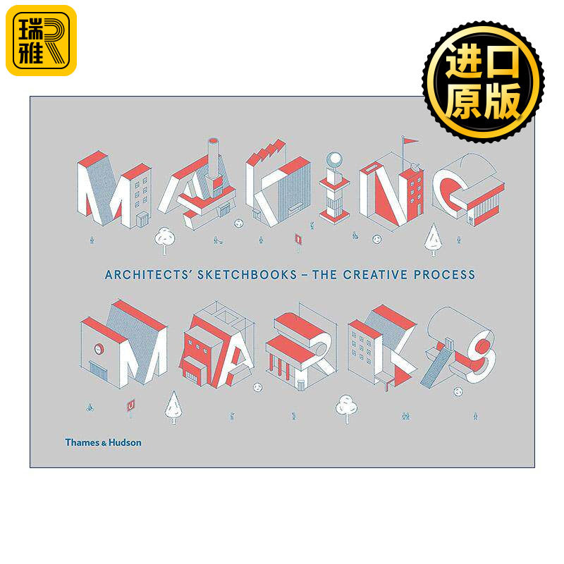 英文原版 Making Marks Architects' Sketchbooks The Creative Process 建筑师的速写本创作过程 设计手稿草稿 精装 英文版