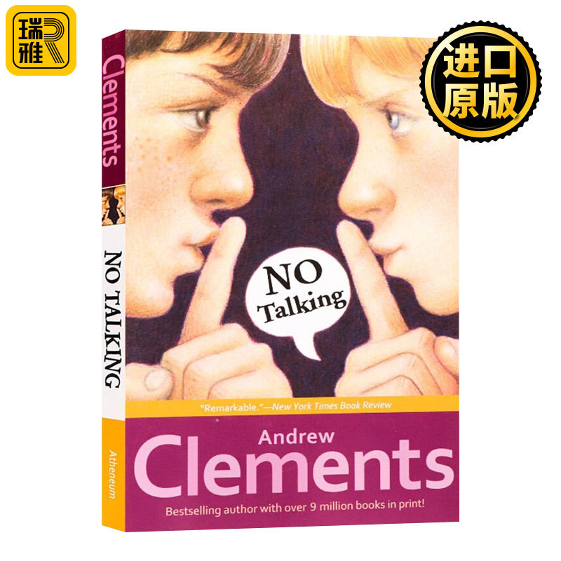 不要说话 英文原版 No Talking 安德鲁 克莱门斯 Andrew Clements 儿童课外英语读物 英文版 进口英语原版书籍