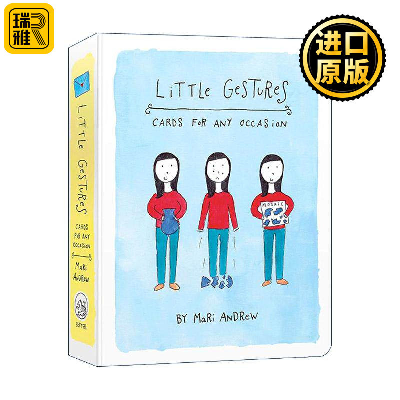 英文原版 Little Gestures 小手势 适合任何场合的50张明信片 英文版 进口英语原版书籍