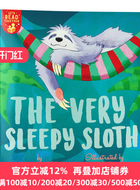 非常嗜睡的树懒 英文原版 Very Sleepy Sloth 让我们一起阅读 Let's Read Together系列2 儿童英语故事图画书 进口英语书籍