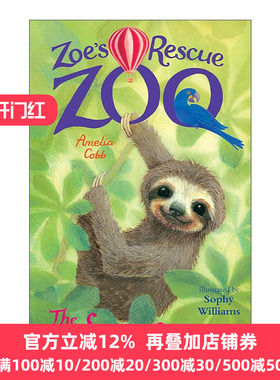 英文原版 Zoe's Rescue Zoo The Super Sloth 佐伊的动物救援故事 超级树獭 儿童动物保护主题章节故事书 英文版进口英语原版书籍