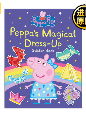 Peppa’s Magical DressUp Sticker Book 英文原版