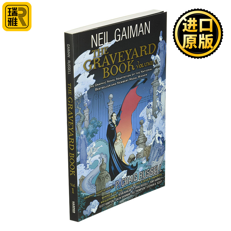 The Graveyard Book Graphic Novel Volume 1 coraline儿童漫画