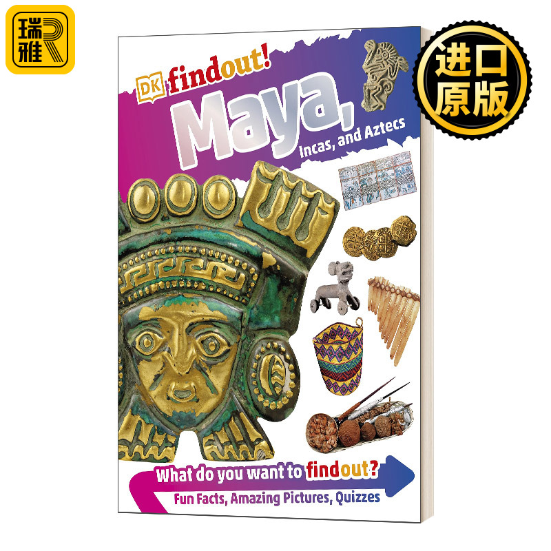 英文原版 DKfindout Maya Incas and Aztecs DK发现系列 玛雅人 印加人和阿兹特克人 英文版 DK 进口英语原版书籍