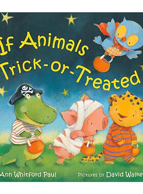 英文原版 If Animals Trick-or-Treated 如果动物也过万圣节 纸板书 英文版 进口英语原版书籍