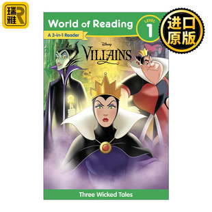 Reading Disney Bind World Story 英文原版 Villains