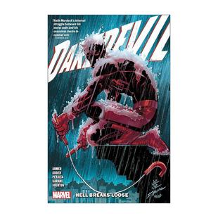 漫威漫画 Vol.1 Ahmed 英文原版 Breaks 地狱爆发 英文版 卷一 Saladin 超胆侠 Loose 书籍 进口英语原版 Hell Daredevil