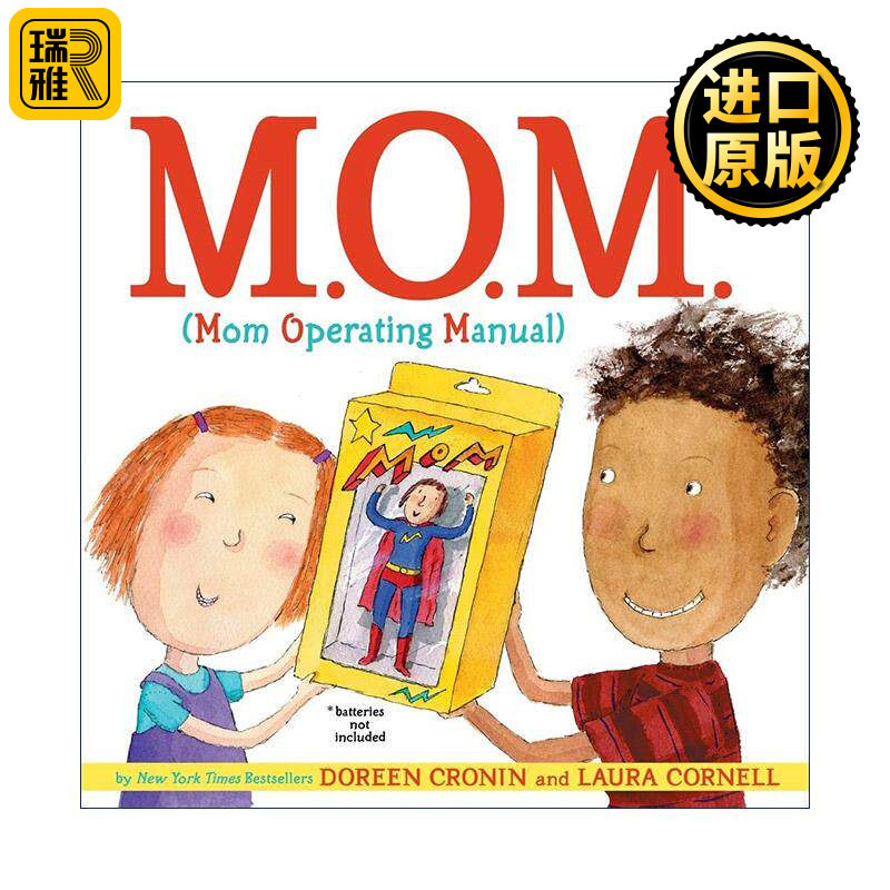 英文原版 Mom Operating Manual 我这样爱妈妈 精装图画书 朵琳·克罗宁 英文版 进口英语原版书籍