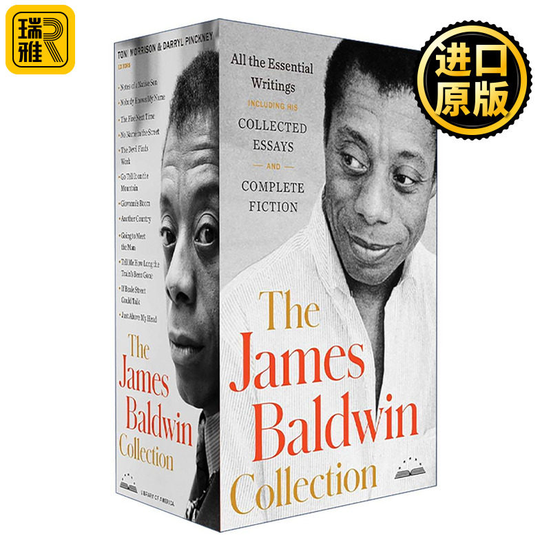 英文原版 The James Baldwin Collection Library of America 詹姆斯·鲍德温经典作品集 盒装套装 精装美国文库 进口英语原版书籍