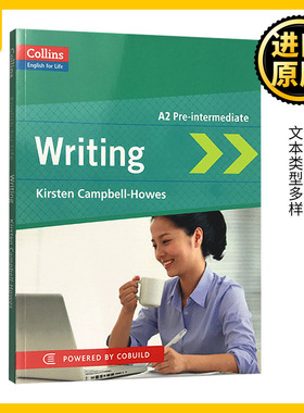 生活英语写作 初级中级 英文原版 English for Life Writing A2 柯林斯写作指导书 Collins 剑桥KET考试适用 全英文版进口英语书籍