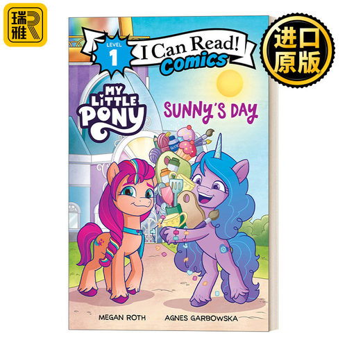 英文原版 My Little Pony: Sunny's Day 小马宝莉 萨妮的一天 我的小马驹 彩虹小马 I Can Read Comics Level 1分级阅读 英语书籍