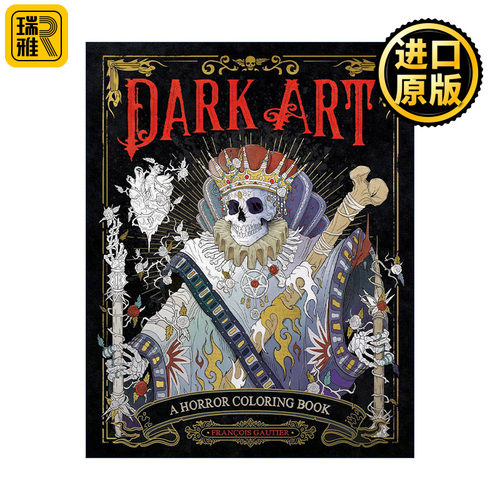 Dark Art 暗黑艺术 恐怖主题涂色书 François Gautier