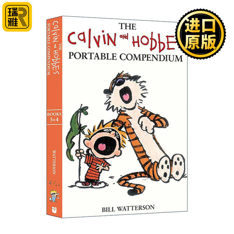 The Calvin and Hobbes Portable Compendium Set 2 卡尔文与霍布斯 便携式漫画2册装