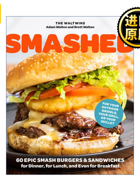 英文版 Smashed 60种户外制作汉堡三明治食谱书 英文原版 进口英语原版书籍