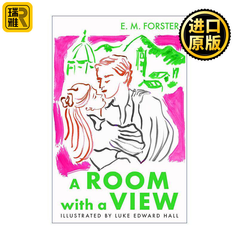 英文原版 A Room With A View 看得见风景的房间 E.M.福斯特 青少年精装插画版 英文版 进口英语原版书籍
