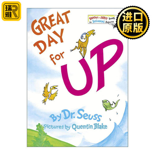 英文原版 Great Day for Up 起床的好日子 苏斯博士 儿童精装绘本 罗尔德达尔经典插画师昆丁·布雷克 英文版 进口英语原版书籍