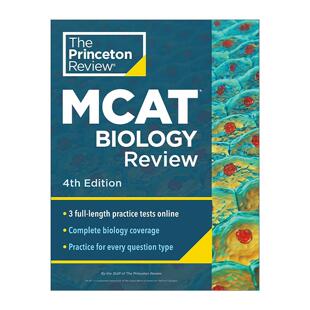 MCAT Biology 第四版 Princeton 2026 普林斯顿美国医学研究生院入学考试生物学备考指南 Review Edition 英文原版 4th