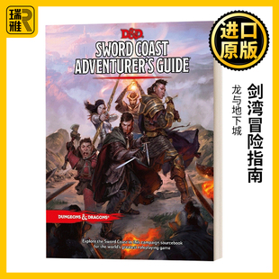 精装 英文原版 Guide 剑湾冒险指南 Dragons Adventurer Coast Sword RPG 进口英语书籍 Dungeons Team 龙与地下城 Wizards and