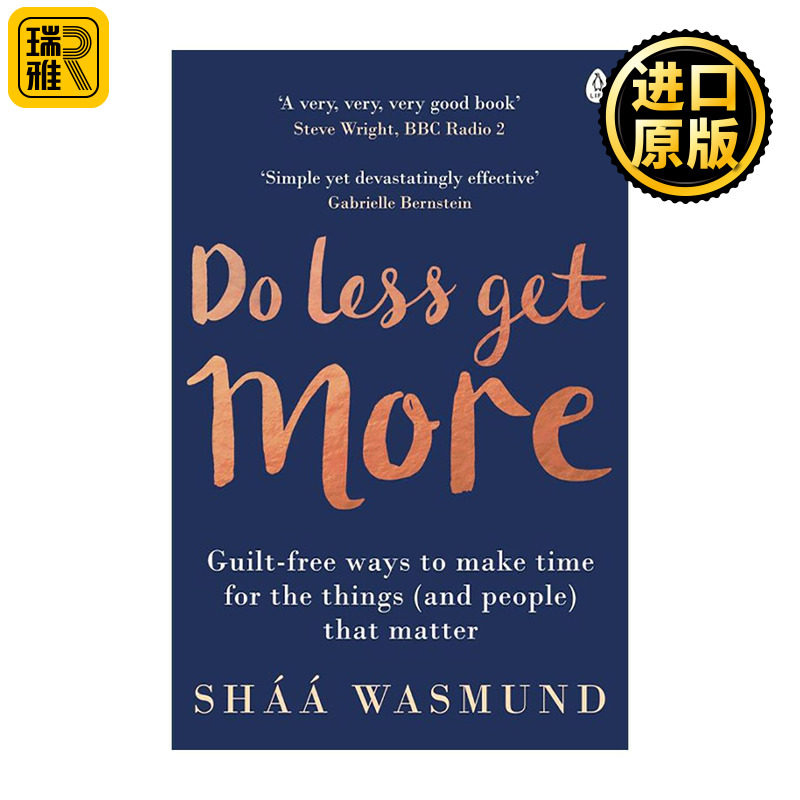 英文原版 Do Less Get More 少即是多 忙碌不等于高效 如何聪明工作 英文版 进口英语原版书籍