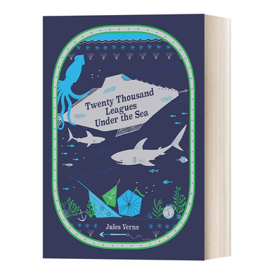 英文原版 Twenty Thousand Leagues Under the Sea 海底两万里 皮革精装版 巴诺儿童经典 英文版 进口英语原版书籍