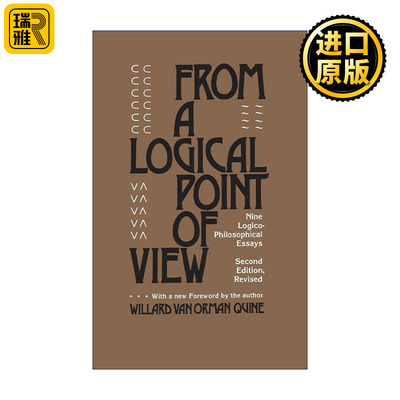 英文原版 From a Logical Point of View 从逻辑的观点看 蒯因哲学文集 英文版 进口英语原版书籍