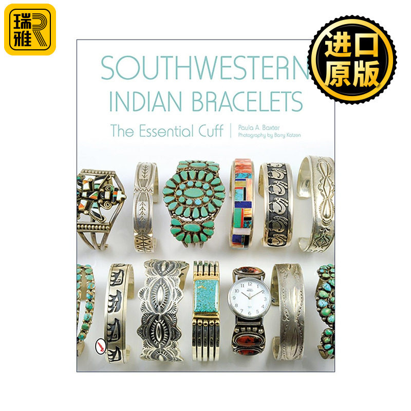 英文原版 Southwestern Indian Bracelets 印度西南部的手镯 珠宝首饰 装饰设计 精装插图指南 英文版 进口英语原版书籍