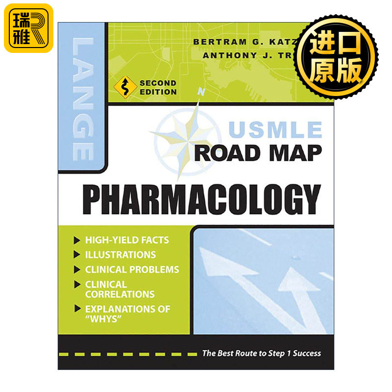 英文原版 Usmle Road Map Pharmacology 美国执业医师资格考试指南之药理学 第2版 英文版 进口英语原版书籍
