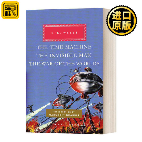 英文原版 The Time Machine The Invisible Man The War of the Worlds 时间机器 隐形人 世界大战 精装毛边 进口英语书籍