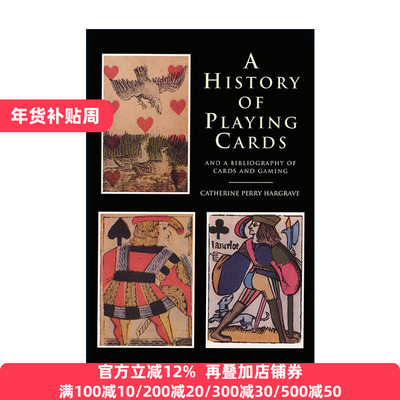 英文原版 A History of Playing Cards and a Bibliography of Cards and Gaming 扑克牌的历史与纸牌游戏注释书目 进口英语书籍