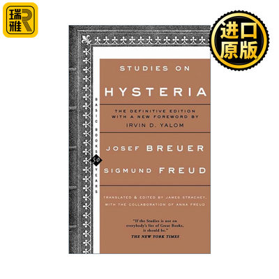 英文原版 Studies on Hysteria 癔症研究 歇斯底里症研究 弗洛伊德心理学专著Freud