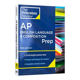 Princeton Review AP English Language & Composition Prep, 18th Edition 普林斯顿评论AP英语与写作 第18版 2024