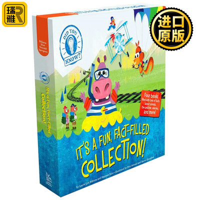 Did You Know? Boxed Set 你知道吗? 英文原版 儿童科普绘本图画书4册盒装 Hippos Can't Swim/Chickens Don't Fly 进口英语书籍