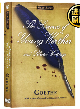 少年维特之烦恼 英文原版小说 The Sorrows of Young Werther 少年维特的烦恼及文选 歌德 全英文正版原著进口英语书籍 可搭浮士德