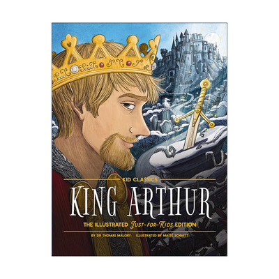 英文原版 King Arthur 亚瑟王 儿童经典系列 精装彩色插图版 英文版 进口英语原版书籍