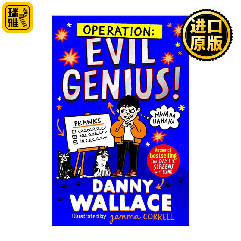英文原版 Operation Evil Genius 行动代号邪恶天才 儿童幽默冒险小说 英文版 进口英语原版书籍