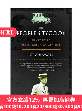 英文原版 The People's Tycoon 人民大亨 亨利·福特与美国世纪 汽车 传记 Steven Watts 英文版 进口英语原版书籍