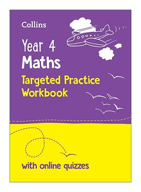 英文原版 Collins Year 4 Maths Targeted Practice Workbook 柯林斯英国小学四年级数学练习册 第二版 英文版 进口英语原版书籍