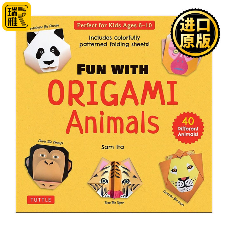 英文原版 Fun with Origami Animals Kit 趣味动物折纸工具包 创意儿童杂志首选奖 英文版 进口英语原版书籍