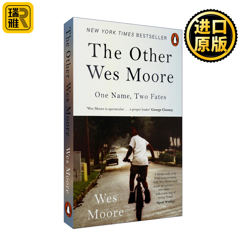 英文原版 The Other Wes Moore 另一个韦斯摩尔 同名不同命 纪实文学 社会观察 英文版 进口英语原版书籍
