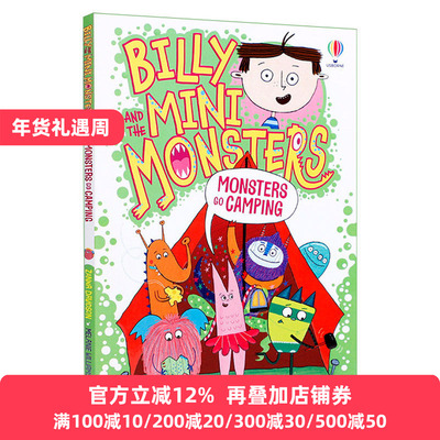 比利和迷你怪兽们10 去露营的怪兽 英文原版 Billy and the Mini Monsters Monsters Go Camping 全彩儿童幽默桥梁章节书 英语书籍